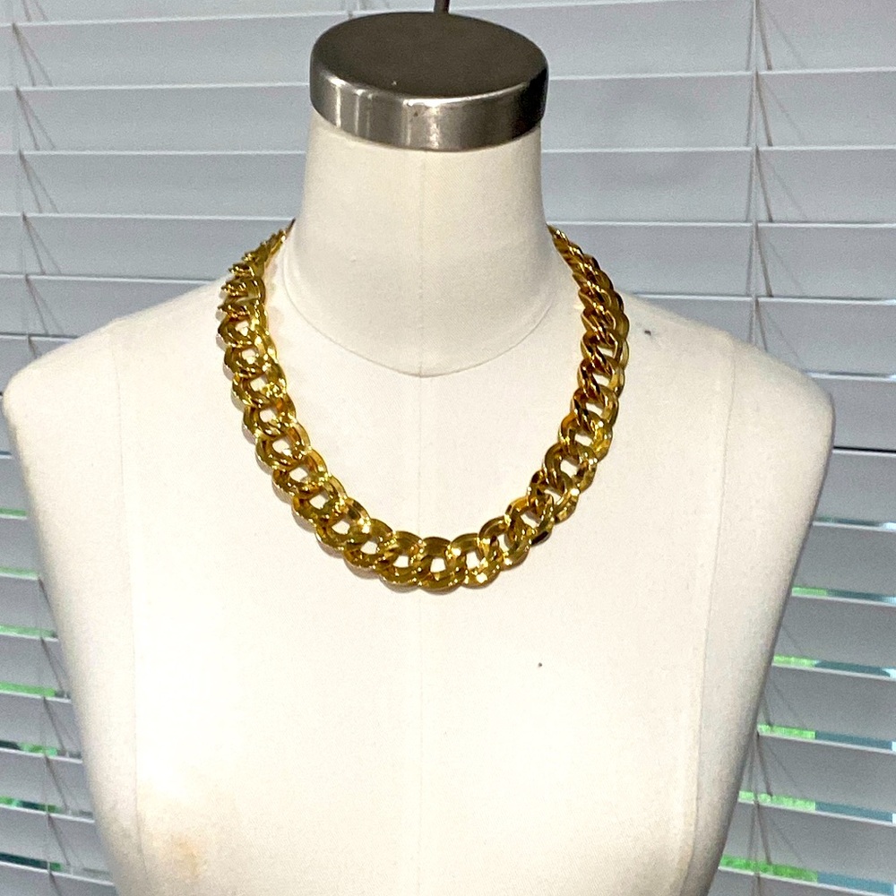 MONET Vintage Gold Link Necklace